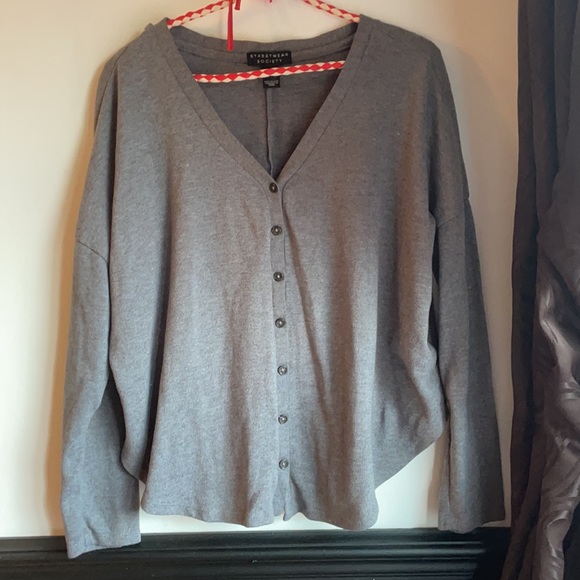 Grey Long Sleeve Shirt - Picture 2 of 4